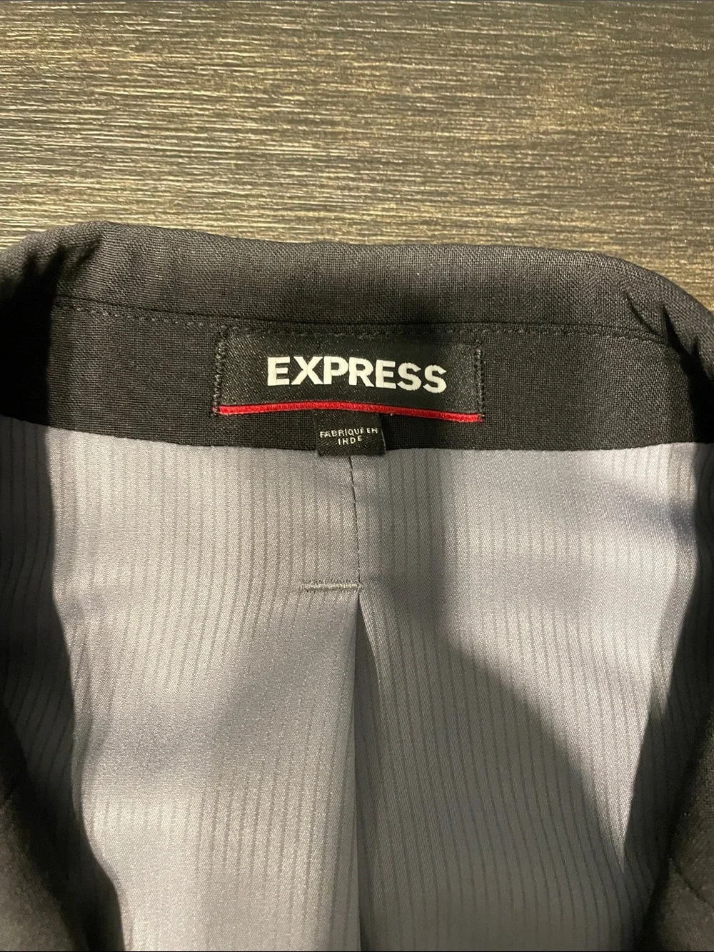 Express Men's Charcoal Gray Two-Button Suit Blazer